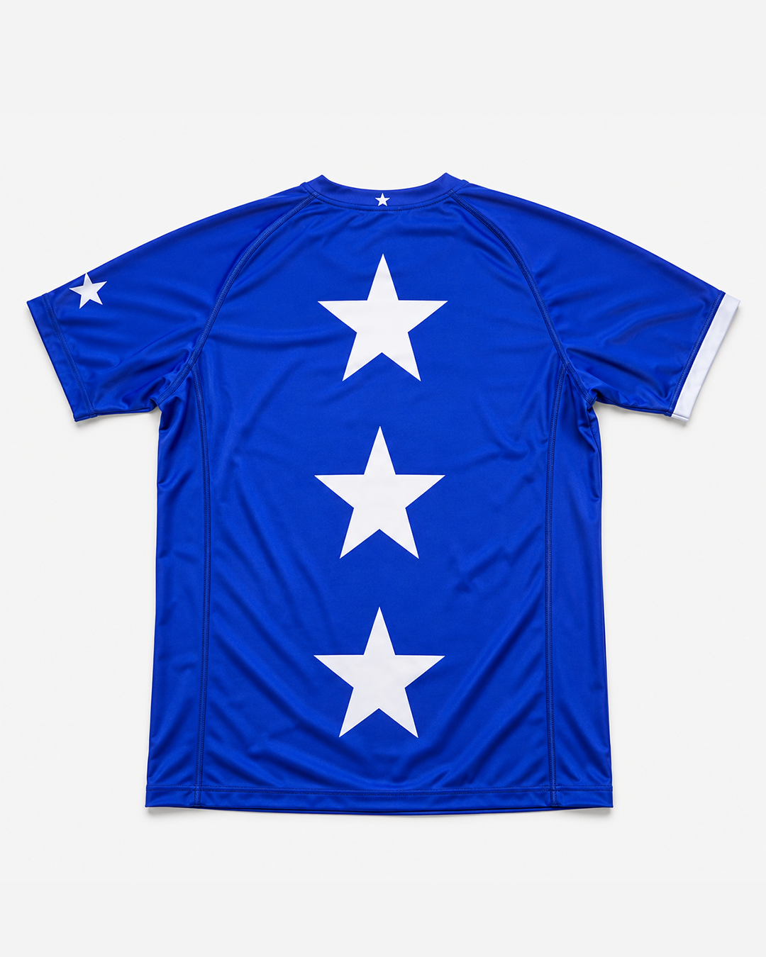 Three-Star Short Sleeve Rashguard — Blue