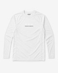 Three-Star Long Sleeve Rashguard — White